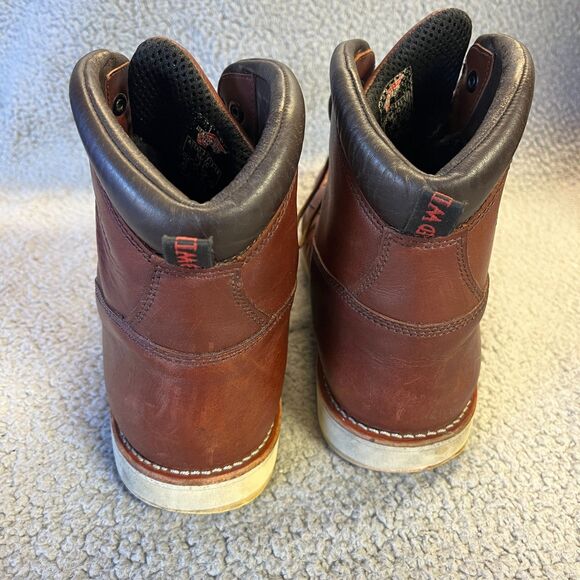 Red Wing Boots Men 12 Waterproof Shoes 6 Inch Safety Toe Boot Leather NO INSOLES - Picture 5 of 9